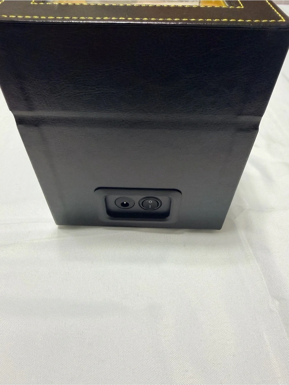 Watch Winder Presentation Box in Black and Yellow